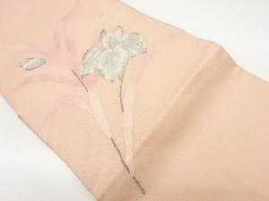 絽菖蒲模様織出し名古屋帯